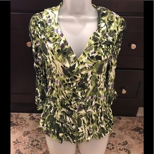 NWT-Gorgeous La Caviar Flouncy Blouse